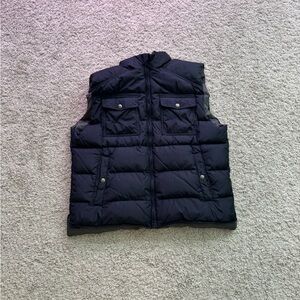 Luxury Vintage Sleeveless Puffer Jacket - Black Size XXL Men’s